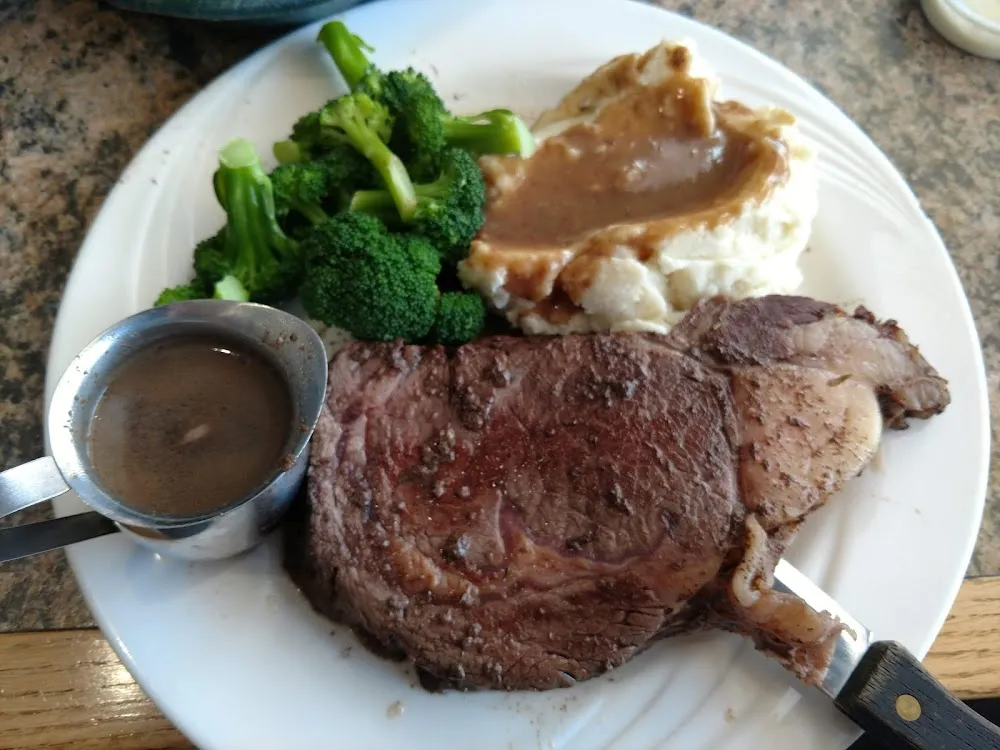 Prime Rib Mashed and Broccoli